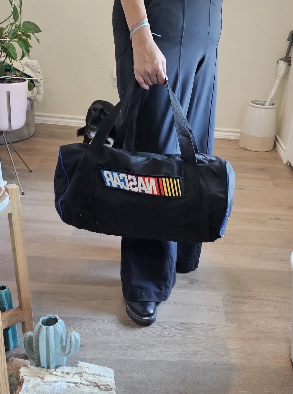 NASCAR brand Black duffle bag